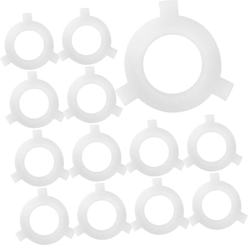20 leichte Kunststoff-Adapterringe für Lampenschirme, einfach zu montierende Umrüstringe für Lampen