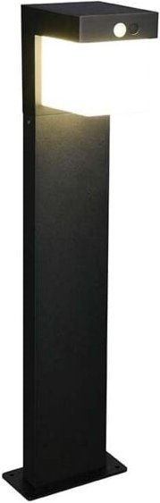 LED Außenstehlampe Wegeleuchte Gartenlampe Solar schwarz Sensor Akku H 50 cm