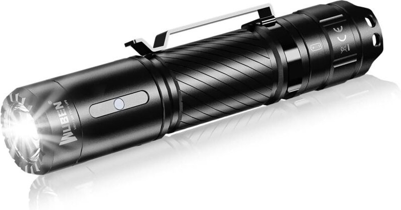 C3 Wiederaufladbare Taschenlampe, 1200 Lumen, ultrastarke LED-Taschenlampe, IP68 wasserdicht, taktisches Licht, USB-C-Ta...