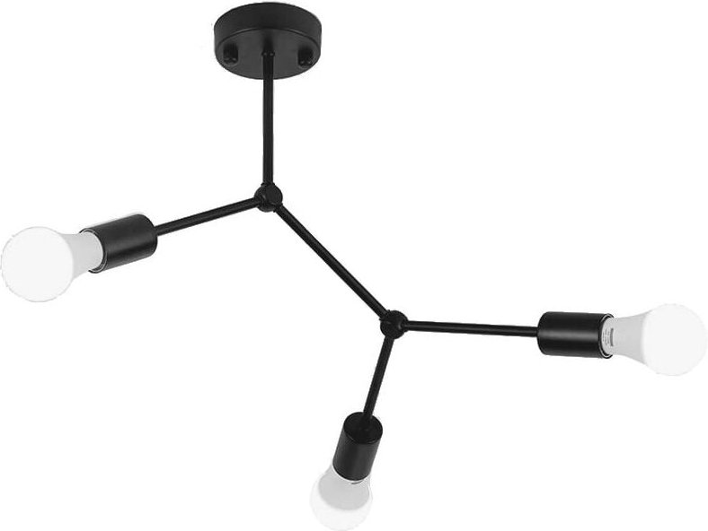 Toolight - metall deckenlampe loft APP736-3C black