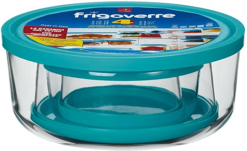 Bormioli Rocco - Runde Glasbehälter für Lebensmittel Set Set 4 PCs Bormioli