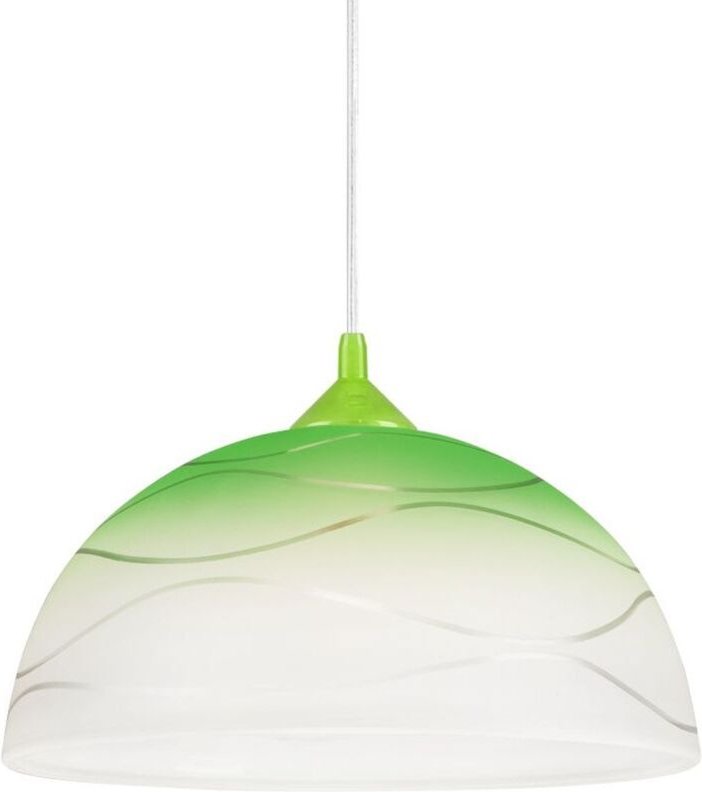 Hängelampe ADANIA Grün Retro rund Wohnzimmer