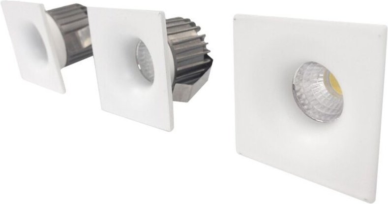 Cristalrecord - kit 3 Vierkantstrahler cob led cr 00-823-03-000