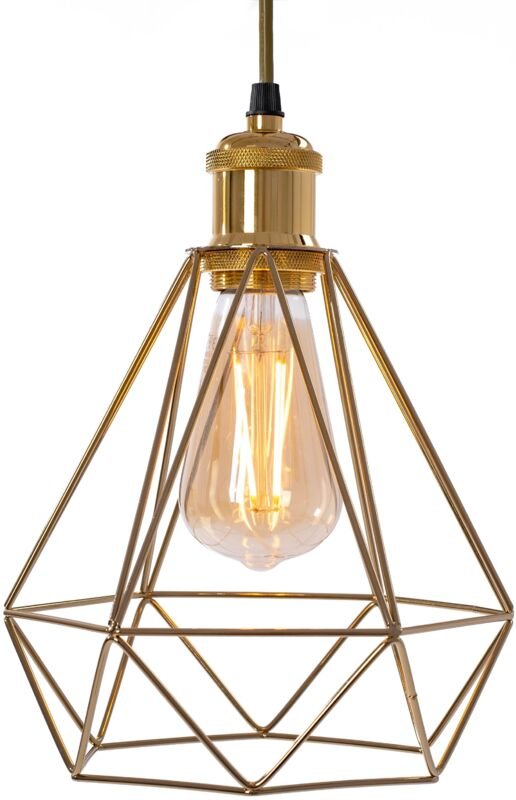 Toolight - hängelampe diamante light gold 392197