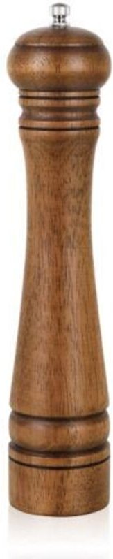 Pfeffermühle aus Holz, 25 cm große Pfeffermühle, Pfeffermühle, Salzstreuer mit verstellbarem Keramikrotor, Pfeffermühle ...