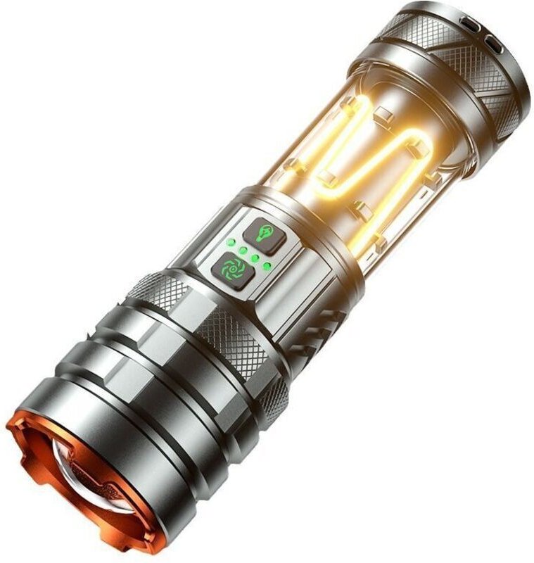Vtizikl Lampe Torche LED Ultra Puissante, 9000 Lumens Lampe Torche Rechargeable avec Lumière Camping, Zoomable, Étanche ...