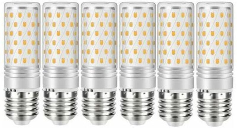 6er-Pack E27 12W LED-Lampen (entspricht 100W Halogenlampen) 1200LM Warmweiß 3000K Abstrahlwinkel 360 220-240V