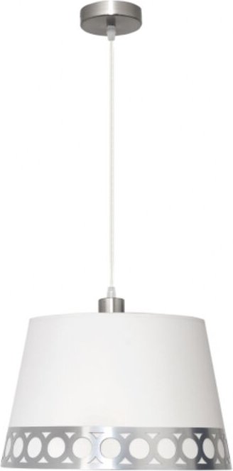 Dahlie-Anhänger 1xe27 weiß/silber regx40x40 cm