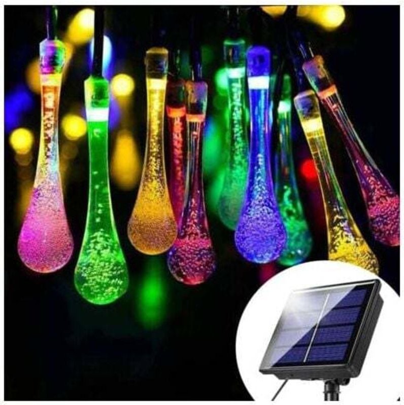 Mumu - Solar-Lichterkette, 30 LEDs, für den Innen- und Außenbereich, 6,5 m, 8 Modi, IP65, wasserdicht, Lichterkette für ...