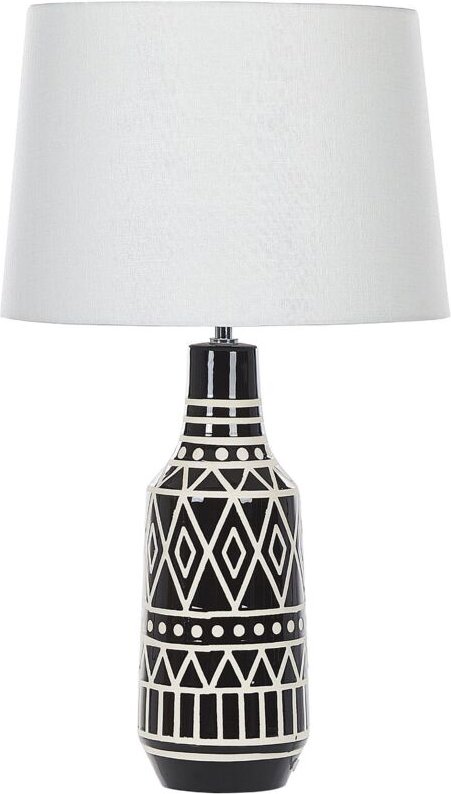 Tischlampe SHEBELLE Keramik Schwarz