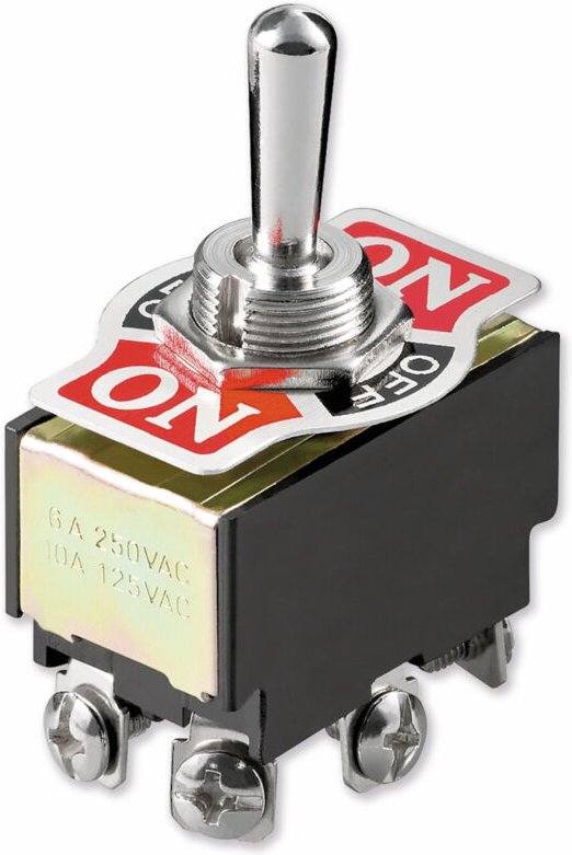 Kippschalter Miniatur, 250 v/ac, 6 a, 2 x ein-aus-ein - Goobay