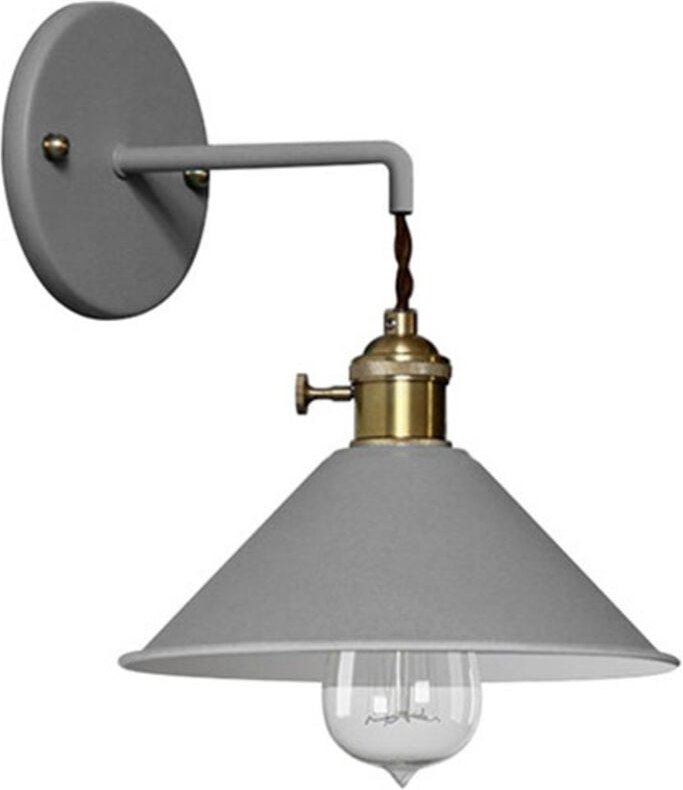 Wandlampe - Vintage-Design - Curie Grau