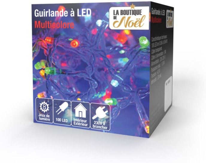 Outiror - Girlande 80 LEDs kaltweiß Multifunktion für den Außenbereich 9 m