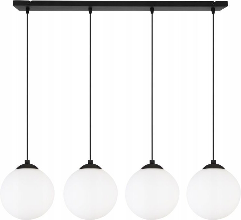 DECKENHÄNGELAMPE STRIP BALL SCHWARZ LED 15cm