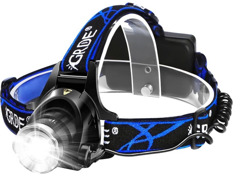 Lampe Frontale led Puissante Rechargeable Torche Frontale Lampe Phare Orientable 3 Mo - Ulisem