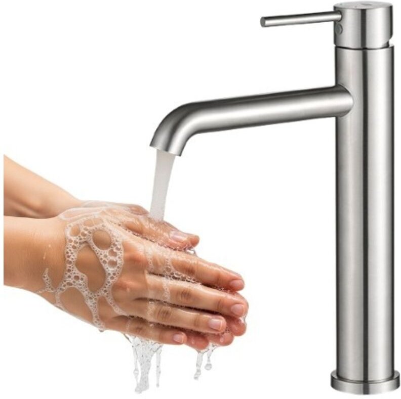 NOIA Kuchinox BNK22NA Silberner Aufsatzwaschtisch-Armatur