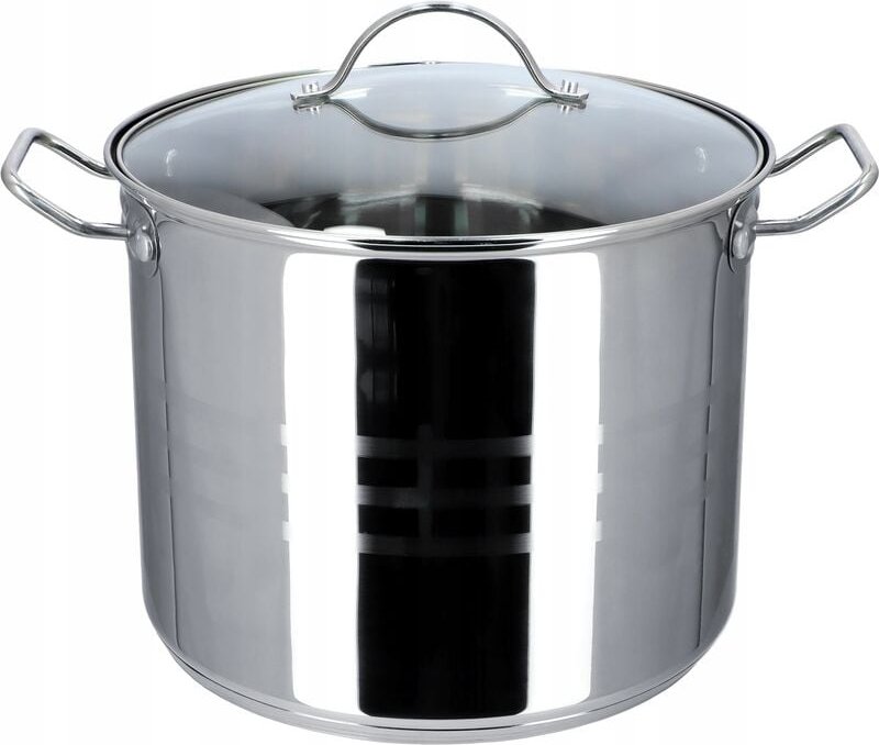 Kadax - Kochtopf, hoher Topf mit Deckel, Suppentopf aus Edelstahl, 9L