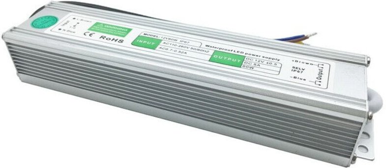 Trade Shop Traesio - Trade Shop - netzteiltransformator wasserdicht 12V IP67 led strip schalter -