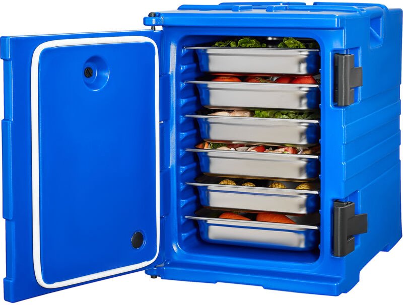 Mophorn Isolierter Speisenbehälterträger von, 95 Qt Warmhaltebox für die Gastronomie, Speisenbehälterträger mit Doppelsc...