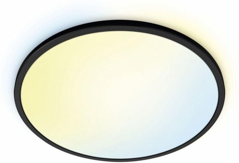 LED-Deckenleuchte SuperSlim 43 x 2 cm 22W warmweiß bis kaltweiß smart schwarz Deckenlampen & Kronleuchter - WIZ