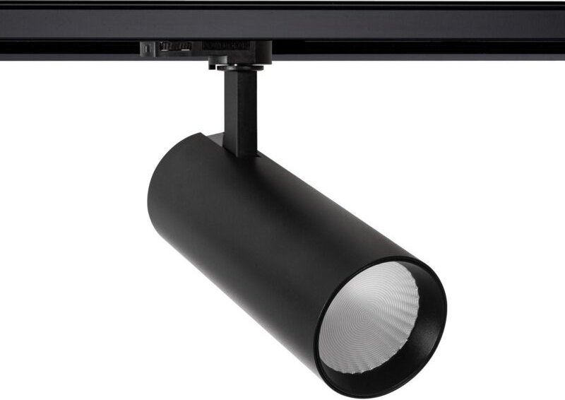 Efectoled - 3-Phasenstromschiene LED-Strahler 30W Bertha Schwarz lifud 3000K Warmweiß