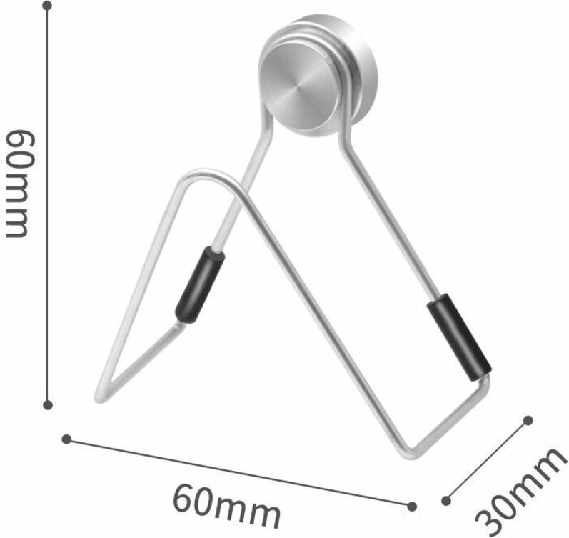 Spülbecken-Schwammhalter, abnehmbarer Edelstahl-Schwammhalter, Zubehör für Spülbecken-Schwammhalter, nicht perforiert, H...
