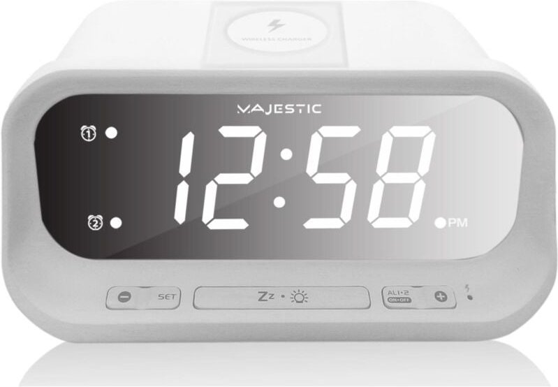 Defibrico - Digitaler Wecker mit drahtloser usb 236 Wijestices Aufladen