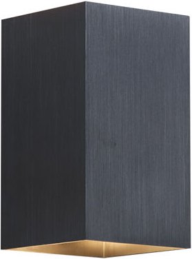 Moderne Wandleuchte in Gunmetal-Optik, quadratisch, 2-flammig GU10 50mm - Sandy