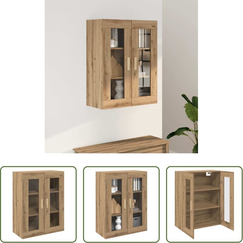 vidaXL Stauraum - Hängeschrank Artisan-Eiche 69,5x34x90 cm