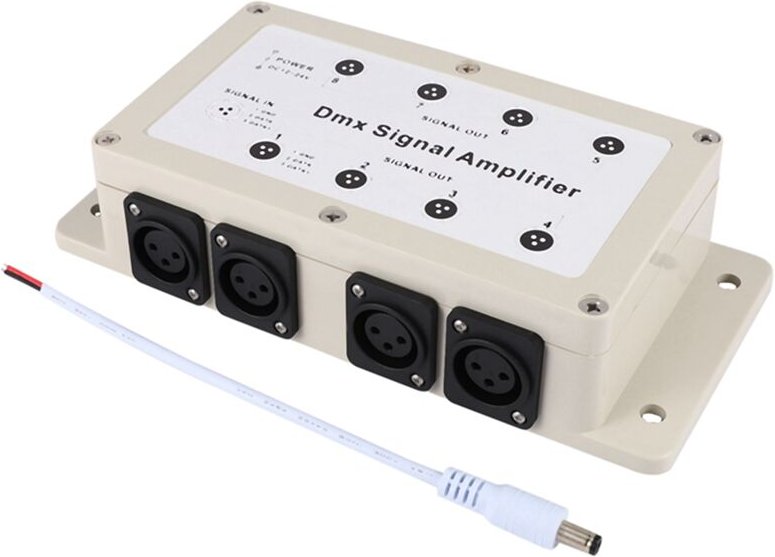 Dc 12-24V 8-Kanal-Ausgang Dmx512 LED-Controller SignalverstäRker Splitter Verteiler für HeimgeräTe