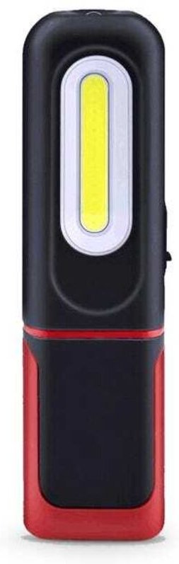 Wiederaufladbare LED-Arbeitsleuchte, 2-in-1-Inspektionsleuchte mit 360°-Drehung und 5-W-COB-LED-Taschenlampe mit Magnetf...