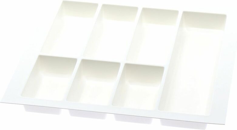 Agoform - Besteckeinsatz Classico kürzbar 490x490x50,5mm, Kunststoff weiß