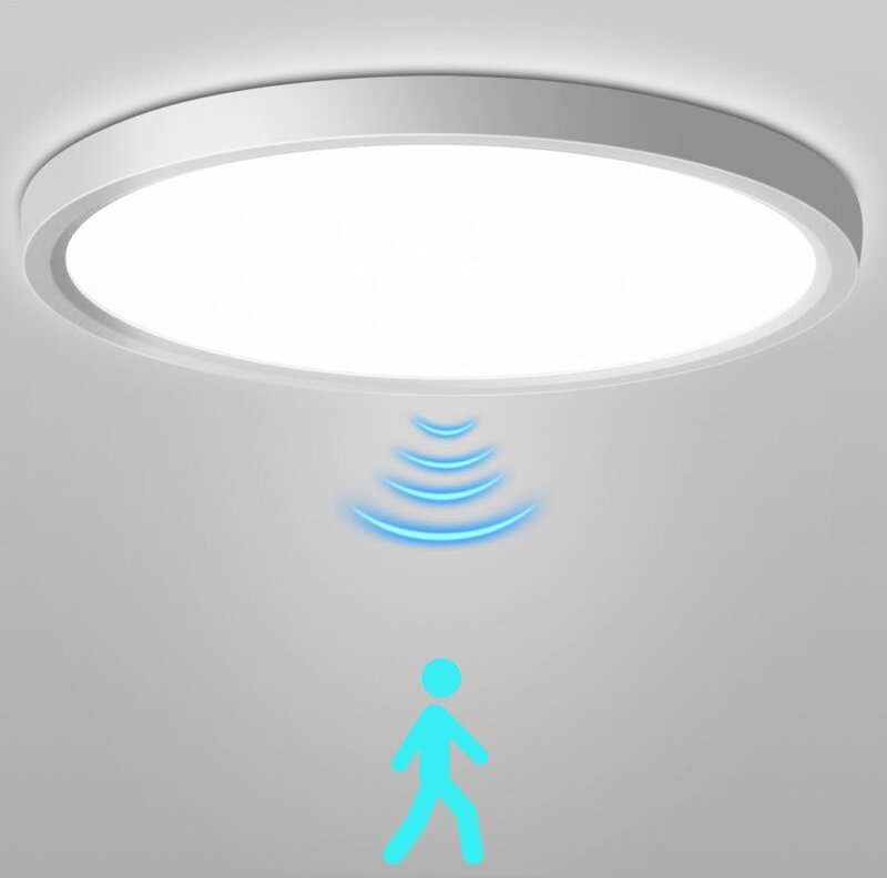 Led Deckenleuchte Rund Weiß Lampe für Bad Schlafzimmer Flur Küche