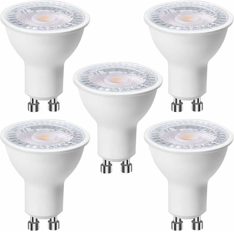 Vtizikl Lot de 5 ampoules LED GU10 6 W (équivalent à 60 W), Blanc Chaud 3000K 500 lumens, Ampoule led gu10 120° Larges F...