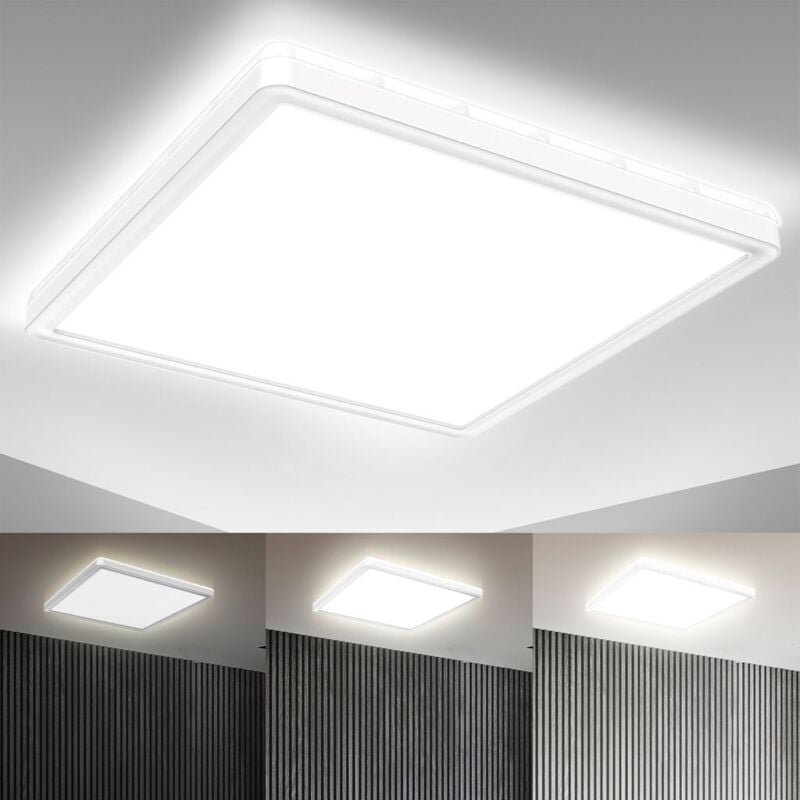Thumbnail - B.k.licht - led Panel 29,3x29,3 cm - 18W, 2400lm, dimmbar, flach, backlight, neutralweiß, weiß