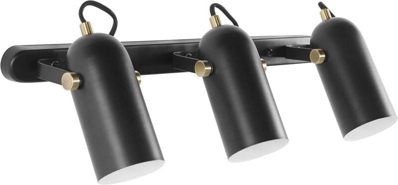 Strahler 3-flammig TYRIA verstellbar Metall Schwarz