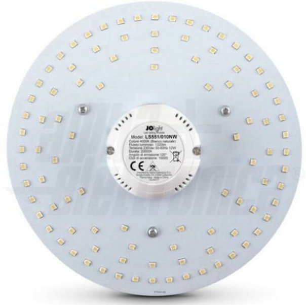 Alpha Elettronica - Alpha electronic led circular 12w 4000k durchmesser 12cm - ls551/010nw