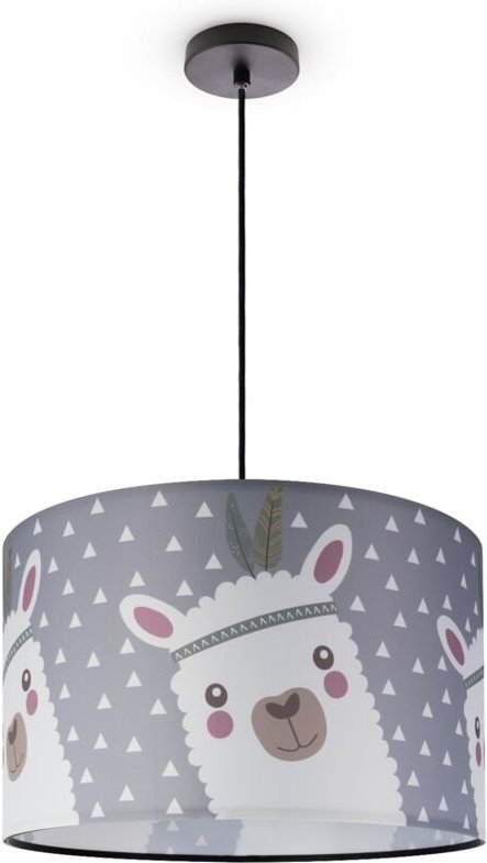 Paco Home Deckenlampe Kinderzimmer Pendelleuchte Babyzimmer Feuerwehr Straße Polizei E27 Pendelleuchte - Schwarz, Design...