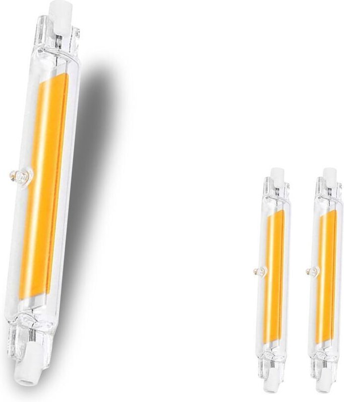 R7S 118-mm-LED-Lampen, dimmbar, 20 W, warmweiß (3000 K), 2000 lm, 220–240 V Wechselstrom, 360°-Abstrahlung, 2er-Pack