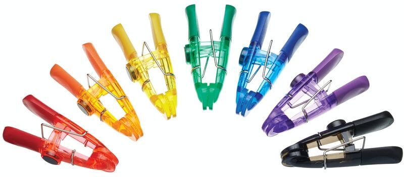 KitchenCraft Set of 7 Mehrzweck-Magnetpinzetten of Kunststoff mehrfarbig, 9 x 2,5 cm