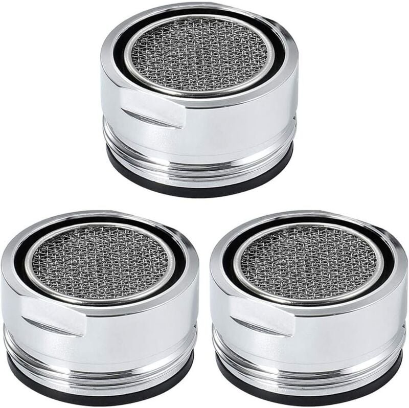 Odipie - 3-teiliges Wasserhahn-Belüfter-Set, Spültisch-Wasserhahnfilter, Edelstahl-Spülbeckensieb für Küche, Badezimmer,...