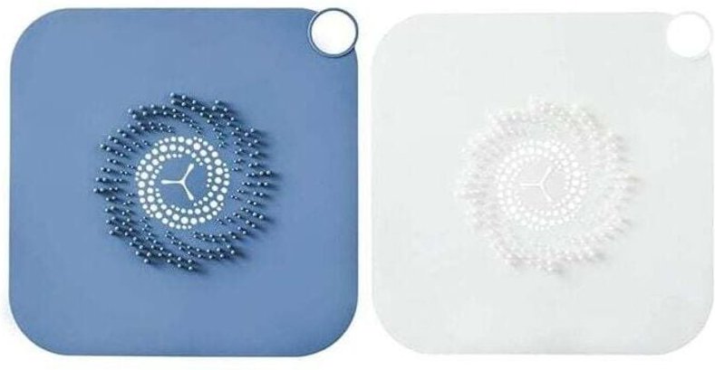 Set mit 2 rutschfesten Silikon-Abflusssieben für Küchenspülen, Badezimmerzubehör