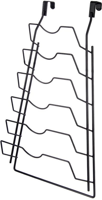 Schwarzer Metalldeckelhalter RADKA