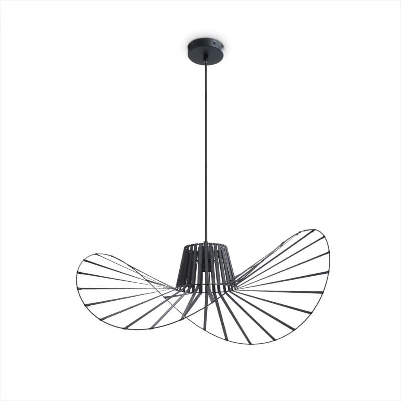 Led Pendelleuchte Wohnzimmer Esszimmer Schlafzimmer Hängellampe Modern Stylisch Pendelleuchte - Schwarz, Schwarz (Ø70cm)...