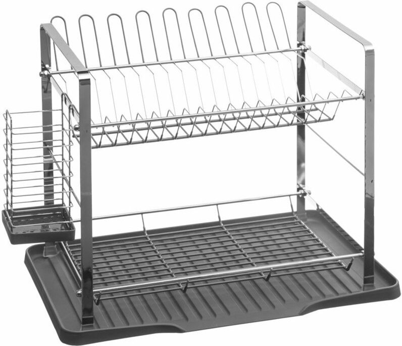5five Simply Smart - Geschirrabtropfer, 2 Ebenen, Metall, Rot - Secret de Gourmet