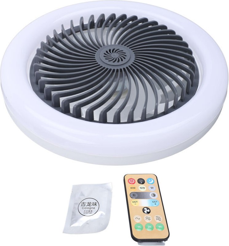 Deckenventilator mit Fernbedienung, Licht, Duftfunktion, 3 Windgeschwindigkeiten, Farbauswahl, verstellbarem, dimmbarem ...