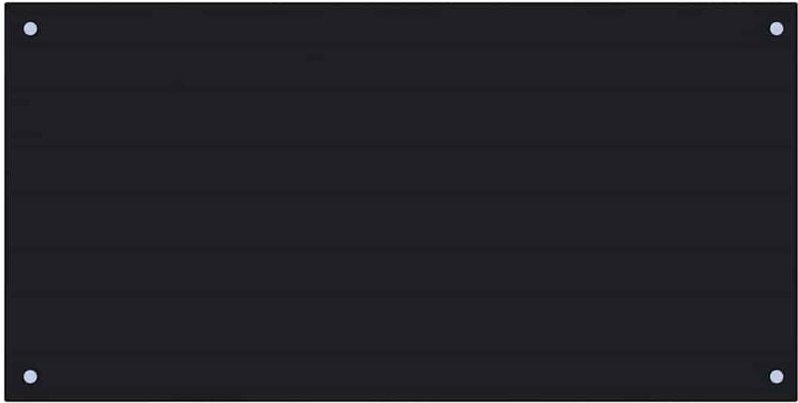 Küchenrückwand Schwarz 100x50 cm Hartglas Vidaxl