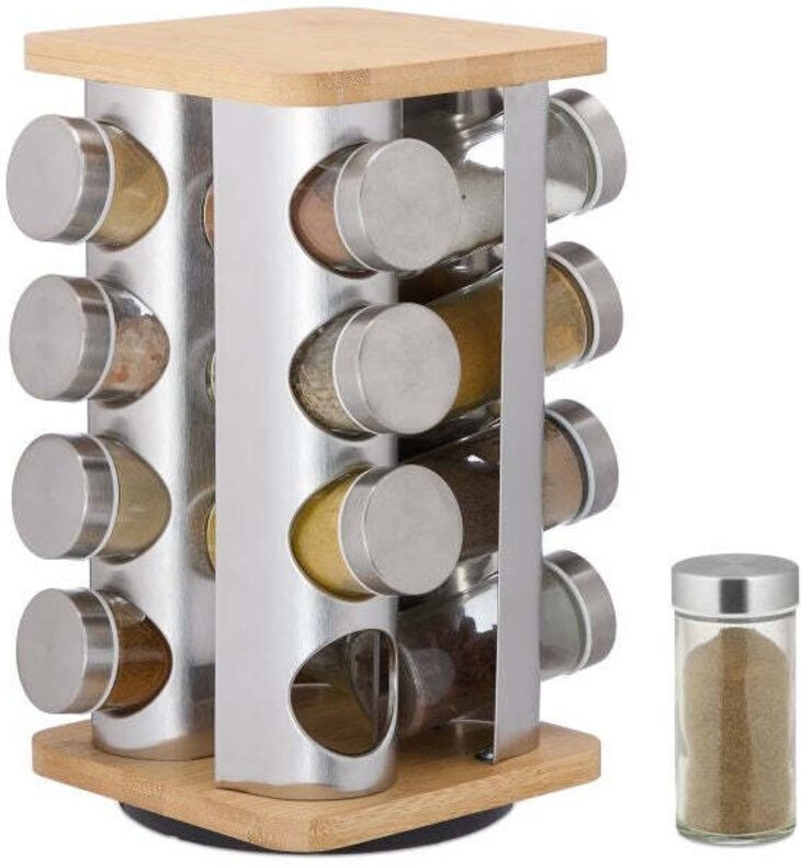 Rotierendes gewurzkarussell mit 16 glasern