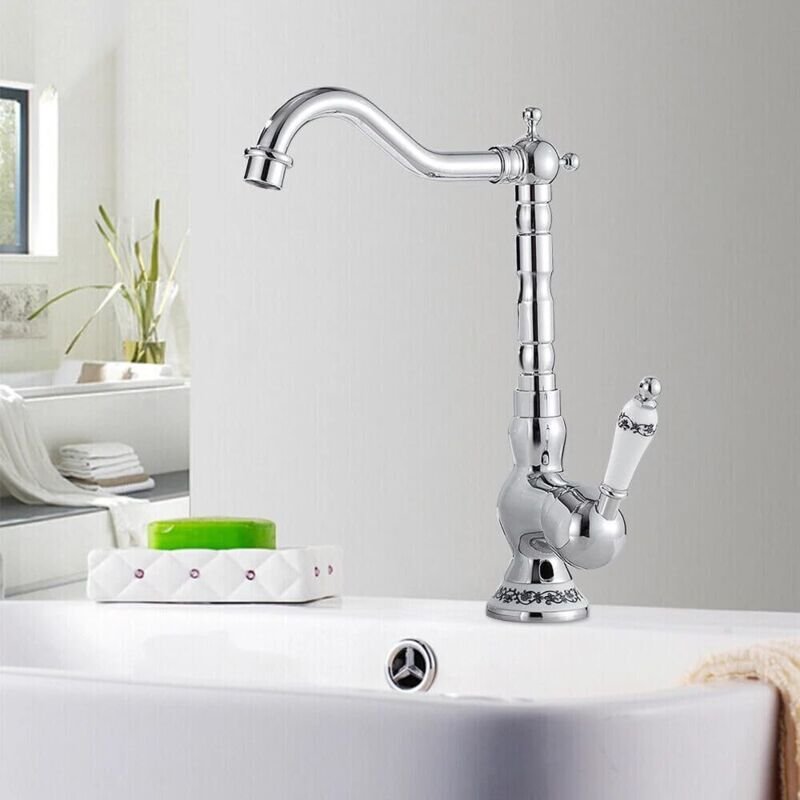 Wasserhahn Küche Retro Armatur Einhebelmischer Bad Antik Nostalgie Wasserhahn für Küche Armatur Einhandmischer für Küche...