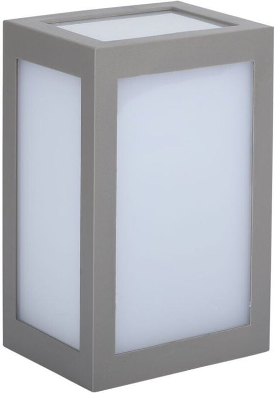 V-TAC VT-822 12W LED Würfel Wandleuchte Laterne grau Farbe warmweiß 3000K IP65 - sku 218337